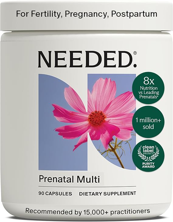 Needed. Multivitamin for Prenatal, Prenatal Multi Capsule, 30-Day Supply