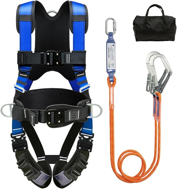 Safety Harness Kit with 1.8M Lanyards Waist and Shoulder Protection,CE