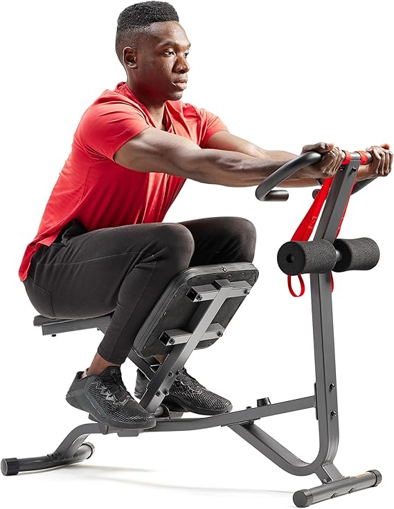 Sunny Health & Fitness Full Body Stretch Machine Back Stretcher Pivot Seat