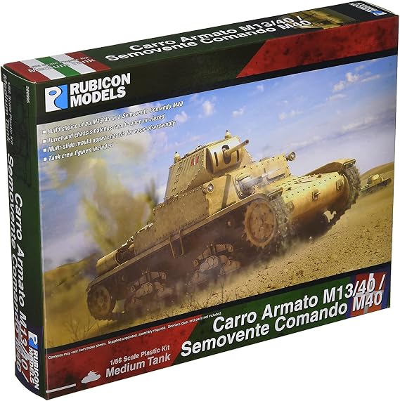 Rubicon Models - 280095 - Carro Armato M13/40 / Semovente Comando M40 - 1/56 plastic model kit
