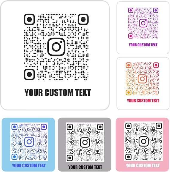 QR Code Stickers Personalized Design Your Own QR Code Stickers for Text Name Picture Photo QR Code Labels Waterproof Vinyl Custom Labels