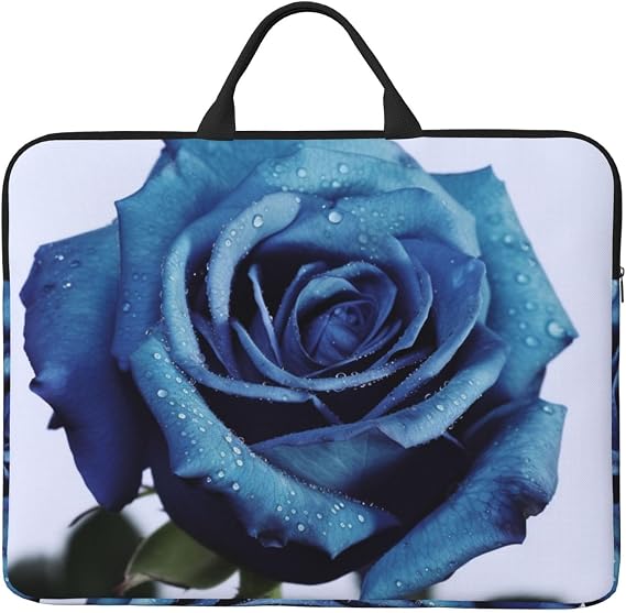 Blue Rose Blooms ノートパソコンケース 14インチ 防水ラップトップスリーブ ハンドル付き 耐衝撃 保護 旅行用 コンピューター カバー ポータブル ノートパソコン バッグ ノートパソコン ブリーフケース メンズ レディース
