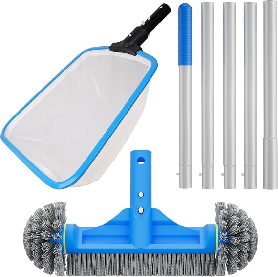 TidyMister 3-Piece Pool Cleaning Kit with 5.7 ft Pole
