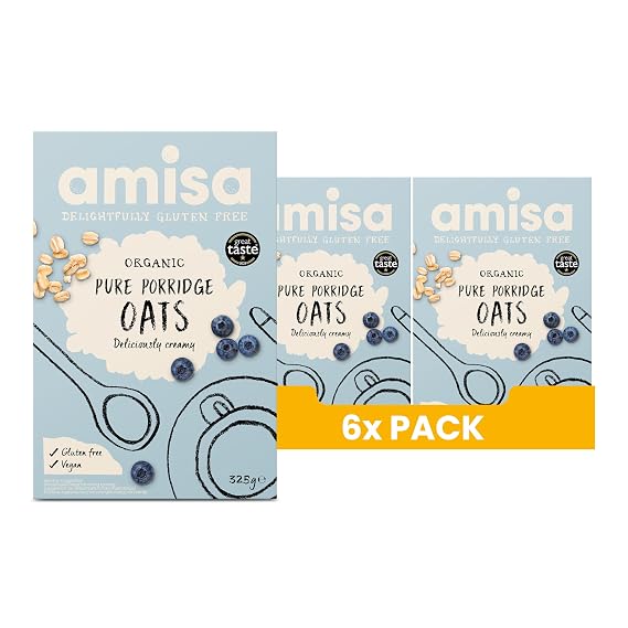 Amisa Organic Gluten Free Pure Porridge Oats 325g