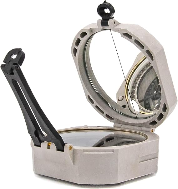 Brunton ComProTM Transit, Azimuth (0-360) - Precision Pocket Surveying Instrument with Mirror Sight