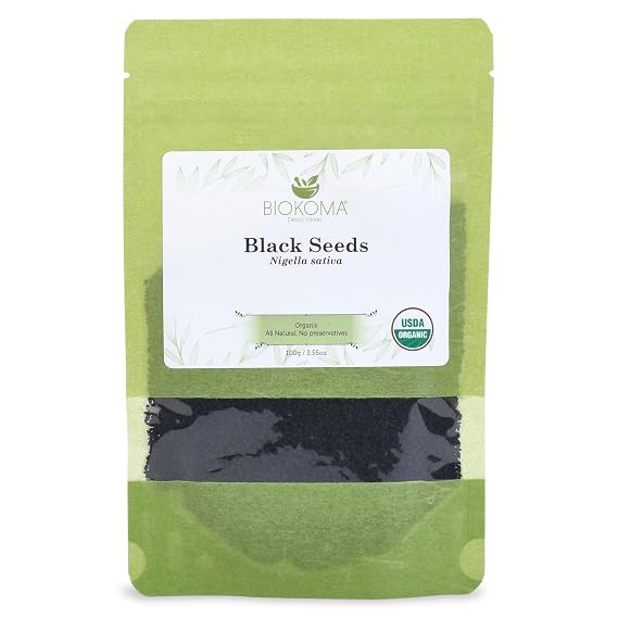Biokoma Organic Black Seeds 3.55oz Nigella Sativa Tea Superfood Kalonji