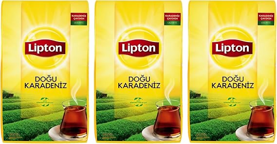 Lipton Doğu Karadeniz Bergamot Aromalı Dökme Çay 1000 gr x 3 Adet