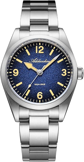 ADDIESDIVE Quartz Watch for Men 36 MM Small Dial Analog Waterproof 100 M