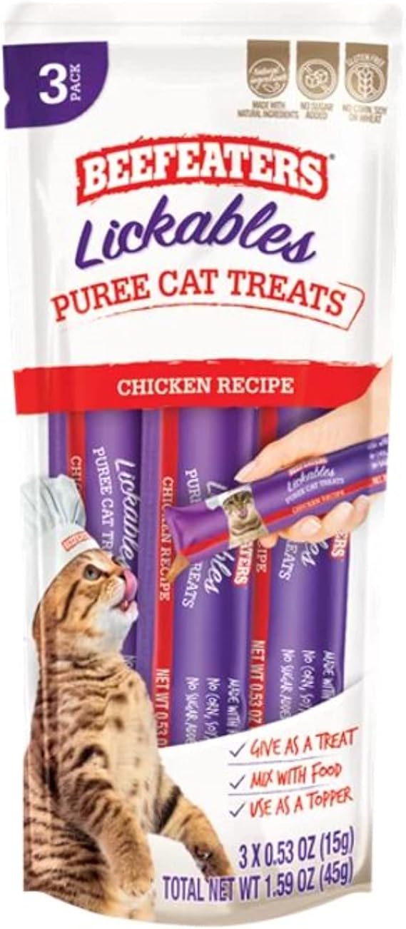 Beefeaters Lickables Chicken Puree Cat Treats, original version