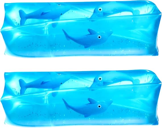 Bedwina Dolphin Water Wiggler Toys (2-Pack) Water Snake Sensory Fidget Toys