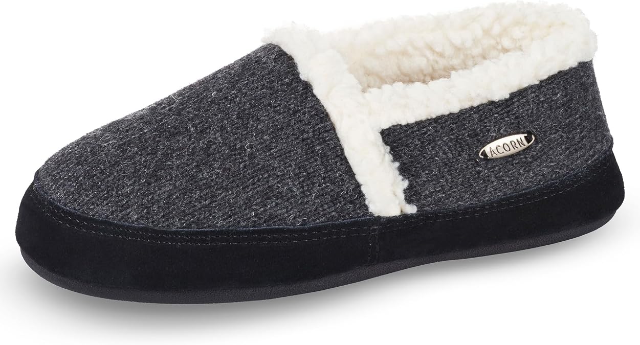 Acorn Women's Camden Recycled Moccasin Slippers with Berber lining
