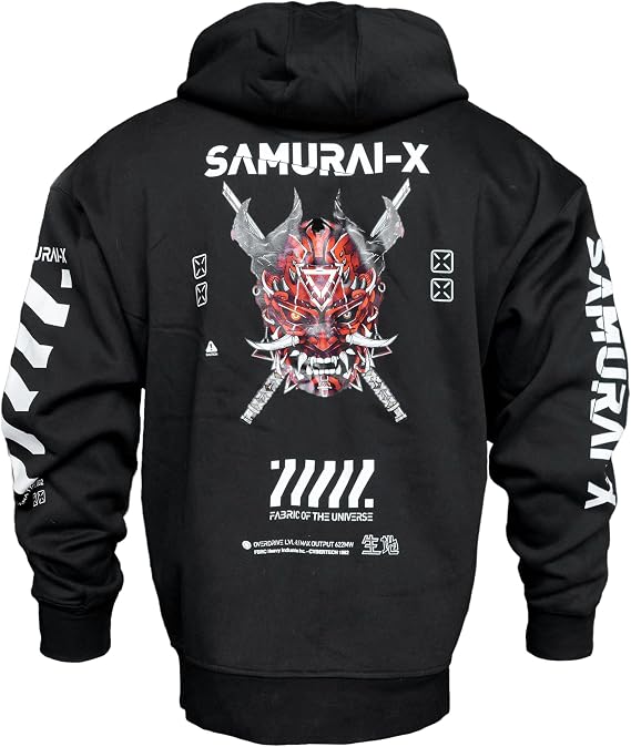 Fabric of the Universe Techwear Graphic Cyberpunk Streetwear Fashion Hoodie
