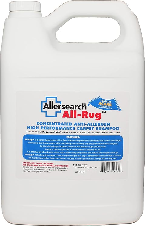 All-Rug Anti-Allergen Concentrated Carpet Shampoo 1 Gallon (128 Oz)