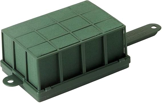 Oasis FLORACAGE Grande Holder, Case of 12 Standard Oasis MaxLife, Caged Foam on Plastic Base Secure Mounting for Easels, Arches, Doors, Candelabras & Event Florals