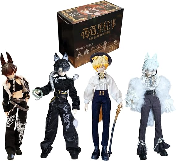 CALEMBOU MJD Blind Box Whole Set, Sicily Past Series Ball Jointed Doll, Cute Dress Up Doll with Joints, Collection BJD Action Figure Toys for Girls Boys