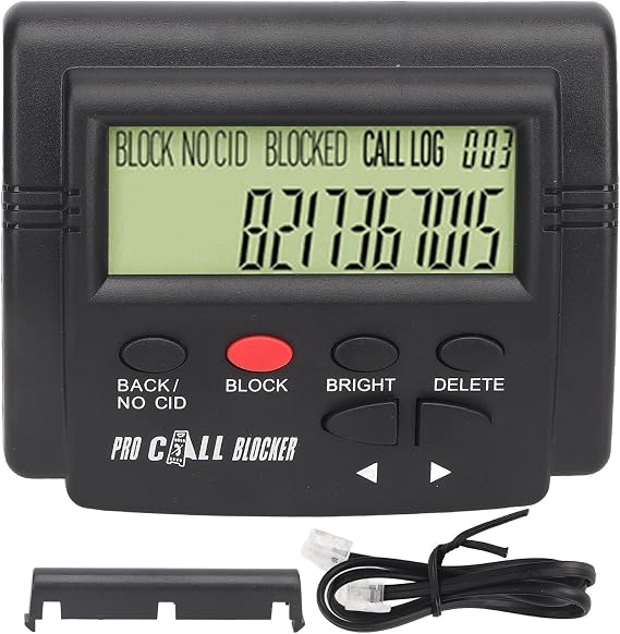 Call Blocker 4000 Groups Large Capacity Prevent Harassment Caller ID Box with LCD Display, Call Blocking Device for Landline Phones, Call Blocker, Call Blocker for Landline Phones