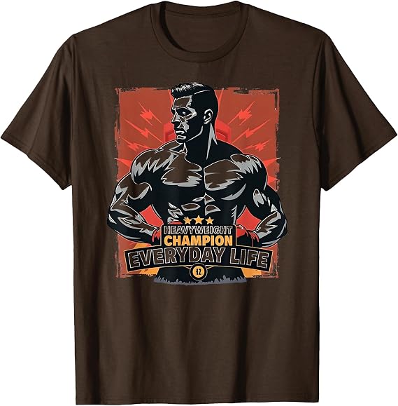 Heavyweight Champion Everyday Life Bold Design T-Shirt