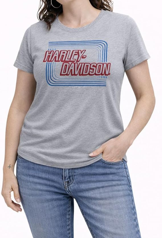 Harley-Davidson Women's Retro Outline Tee - 99106-20VW