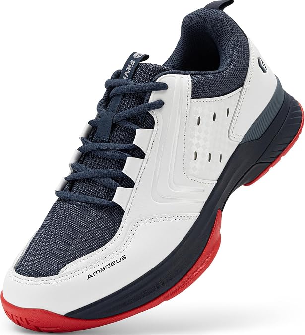 FitVille Men's Wide Pickleball Shoes Non-Slip Court Tennis Sneakers for Men