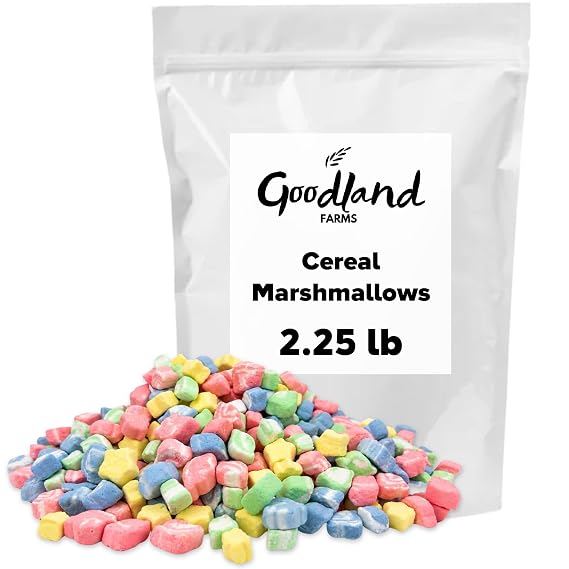 Cereal Marshmallows, Dehydrated Marshmallow Bits, 2.25 Pounds, Dessert Ingredient and Topping