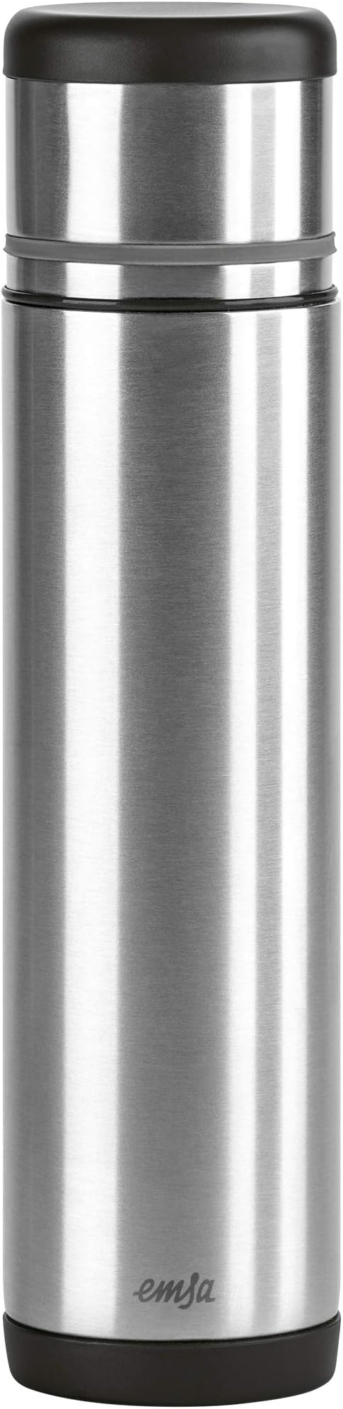 Emsa "Mobility" 25.4 oz Vacuum Flask, Black/Anthracite