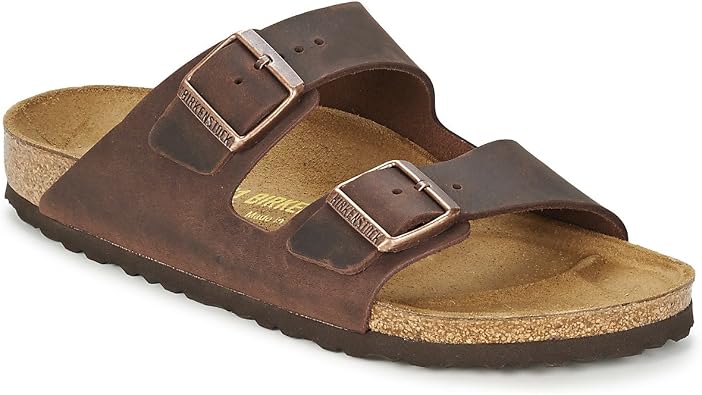 Birkenstock Unisex Arizona Sandal,Habana Oiled Leather,43 N EU