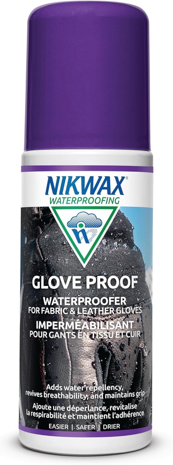 Nikwax Glove Proof High Performance Waterproofing Treatment Restores DWR Water Repellency for Leather, Fabric, Synthetic, Insulated, Gloves and Mittens, Revives Breathability and Protects Grip