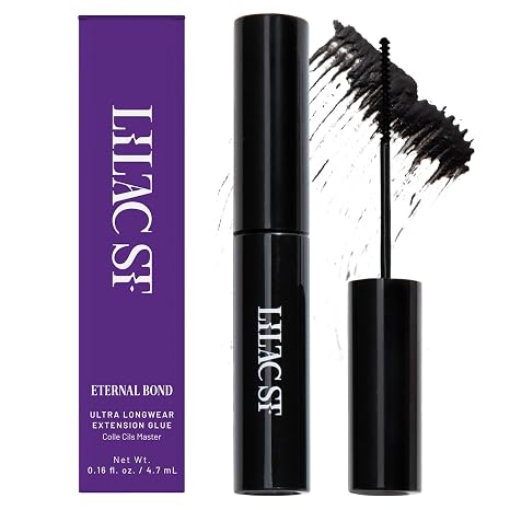 Lilac St Eternal Bond Lash Cluster Glue, Waterproof Brush Tip, Black