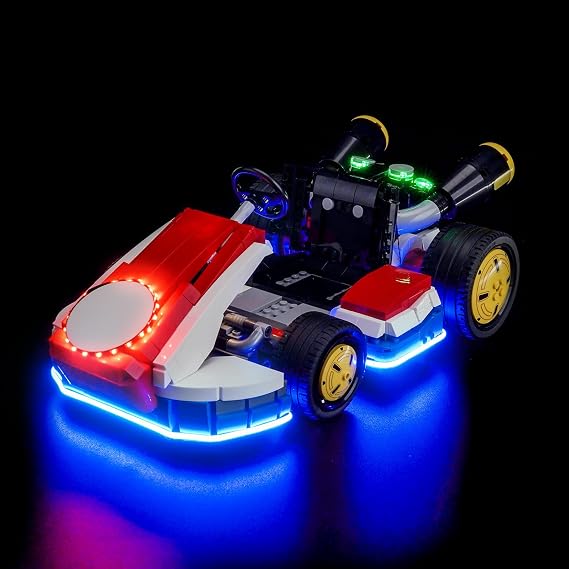 BrickBling Light Compatible with Lego Mario Kart Mario & Standard Kart