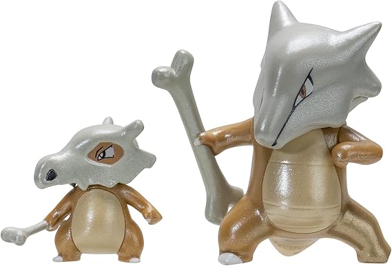 Pokemon Select Evolution 2 Pack - Features 2-Inch Cubone & 3-Inch Marowak Battle Figures - Authentic Details