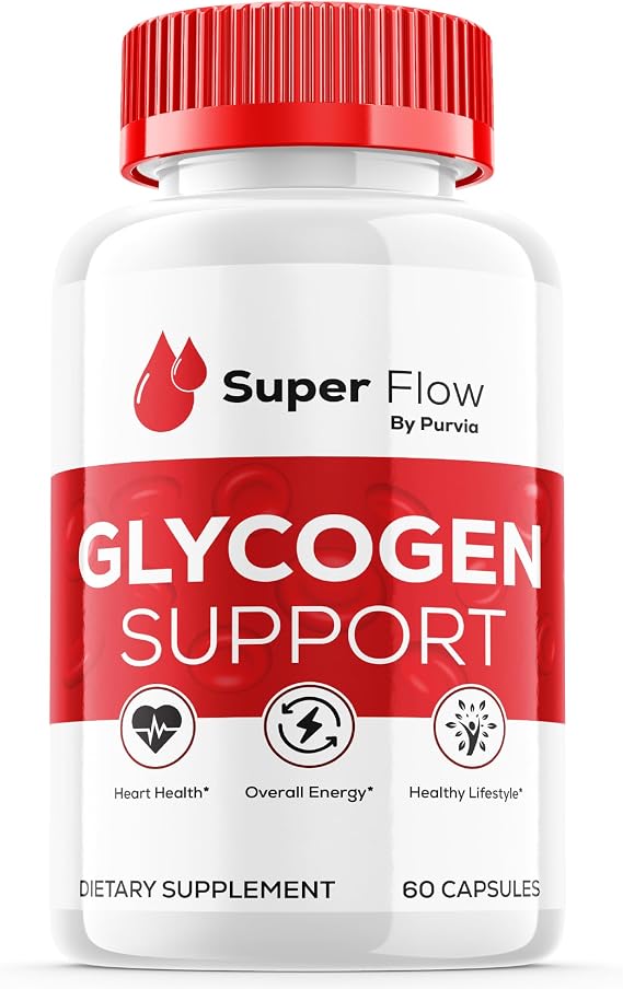 Super Flow Glycogen Optimizer, Superflow Glycogen Support, Super Flow Optimizer Super Flow Optimizer Vitamin Supplement Overall Wellness Support, Super Flow Maximum Strength USA Made (60 Capsules)