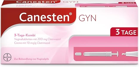 Canesten GYN 3-Day Combi I for Vaginal Fungus I 3 Tablets and 20 g Cream