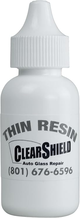Clearshield Windshield Repair Resin - Auto Glass Repair Resin - Resin for Glass Scratch Repair - 1 Pack 30 ml Thin Resin