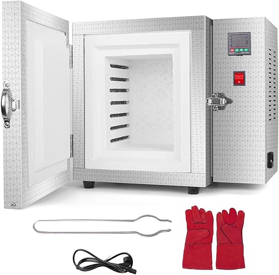 Hi-Temp Electric Burnout Oven Kiln 2026 Upgrade,Compact 1500W Burnout Furnace,800C Furnace Jewelry Making Dental Casting Wax Metal Clay Sintering 3D