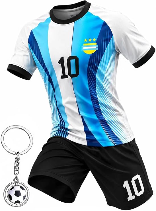 Boys Soccer Jerseys Training Uniforms Soccer Jerseys for Boys Girls Soccer Fans Gift Set 4-14 Years
