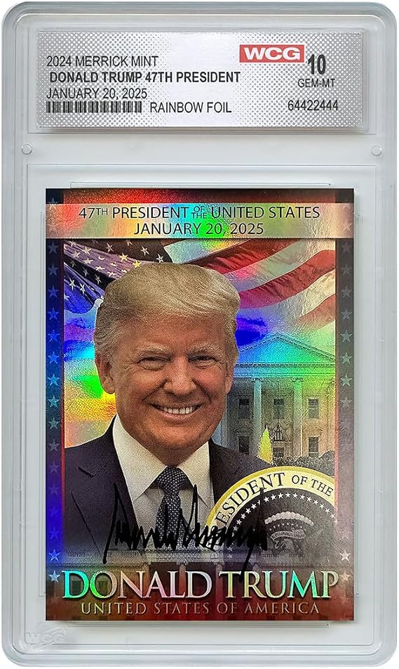 Proud Patriots - Donald Trump 47th President Hologram Trading Card - Perfect Political Gift for Trump Supporters and Patriotic Americans | The #1 Trump Gifts, Trump 2025