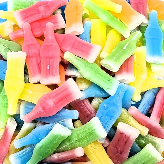 Wax Bottle Drinks Wax Candy Bottles- Liquid Filled - Nostalgic Candy (1lb)