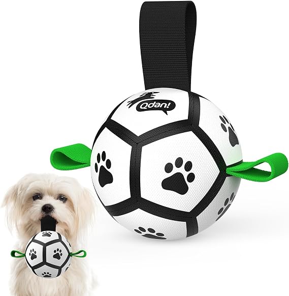 QDAN Small Dog Toys, Puppy Balls, Dog Balls with Straps for Small Breed