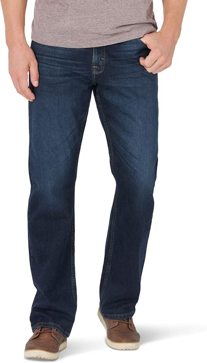 Wrangler Men's Blue Relaxed Fit Bootcut Jean, Size 29-48, Large, Regular Inseam 29