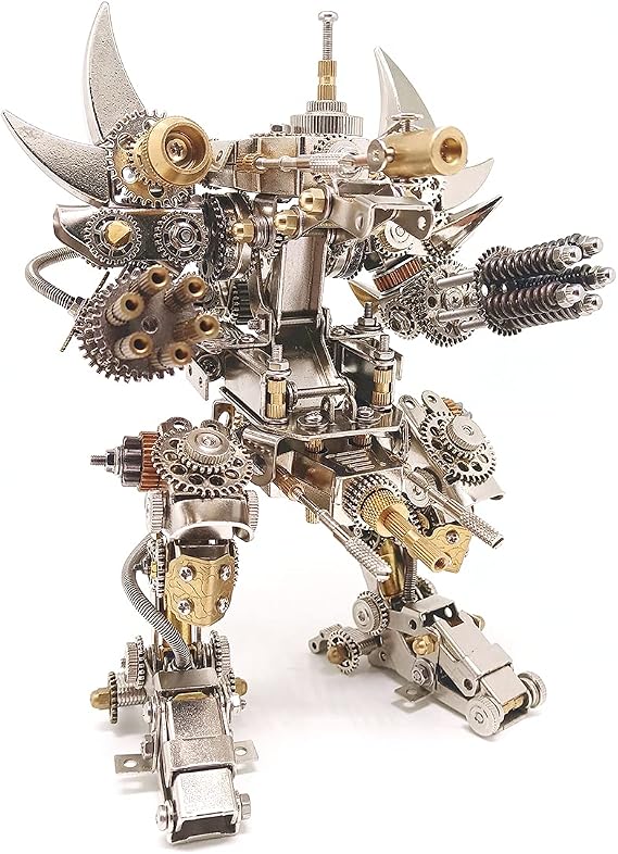 3D Metal Mechanical Mecha Model, 3D Metal Puzzle DIY Craft Kit for Adults Stress Relief, Great Gifts for Teens and Adults