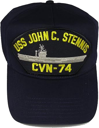 USS John C. Stennis CVN-74 HAT - Navy Blue - Veteran Owned Business