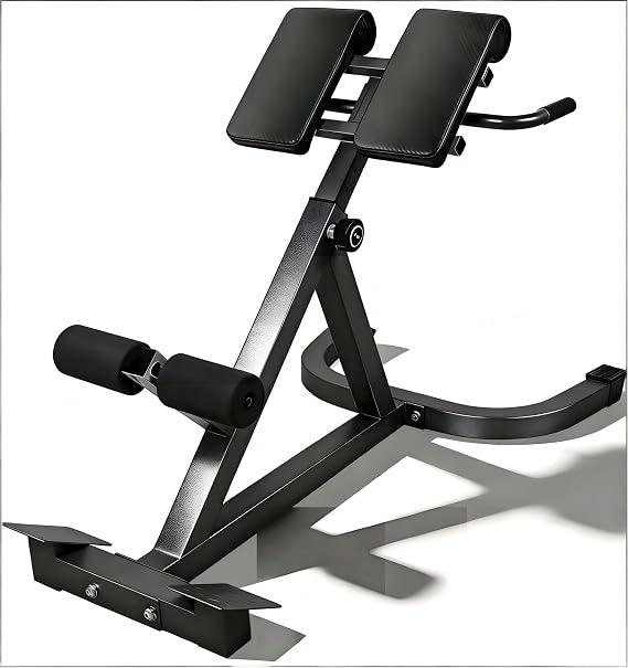 ComMax Roman Chair Back Hyperextension Bench Adjustable Back Exercise Machine Home Gym Workout Equipment for Abs and Glute