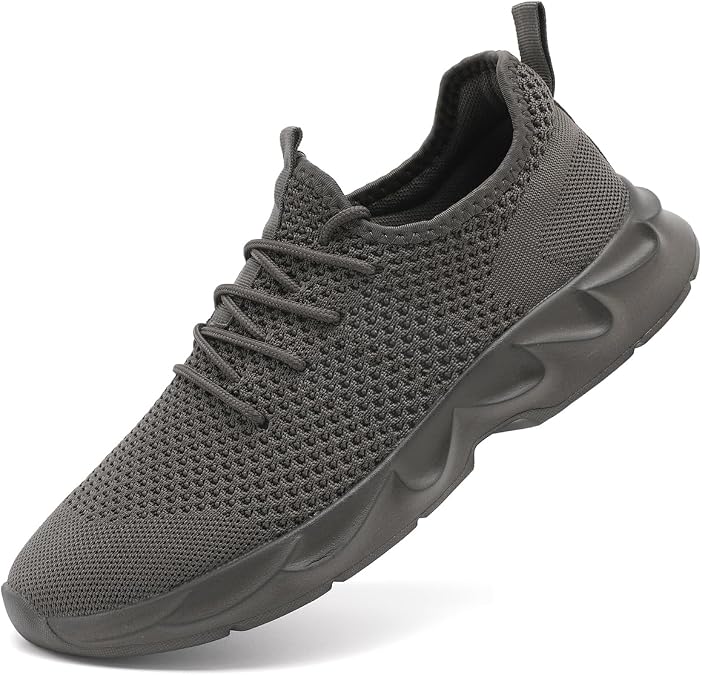 Mens Running Work Walking Shoes Sport Casual Tennis Workout Gym Outdoor Shoes Lightweight Comfortable Fitness Sneakers for Men Fashion Athletic Fashion
