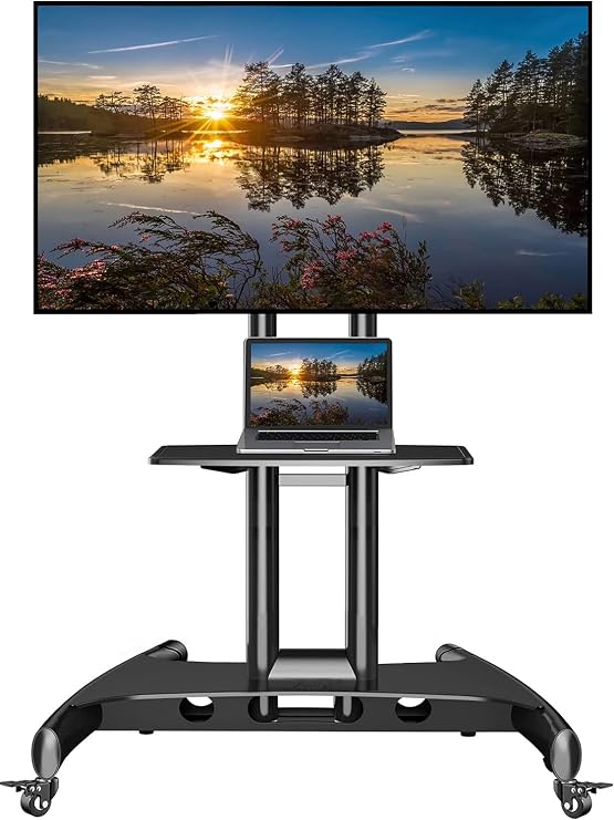 North Bayou NB AVA1500-60-1P LCD LED OLED Plazma Düz Panel Ekranlar için 32-75 inch TUV Sertifikalı Tekerlekli Profosyonel TV Sehpası