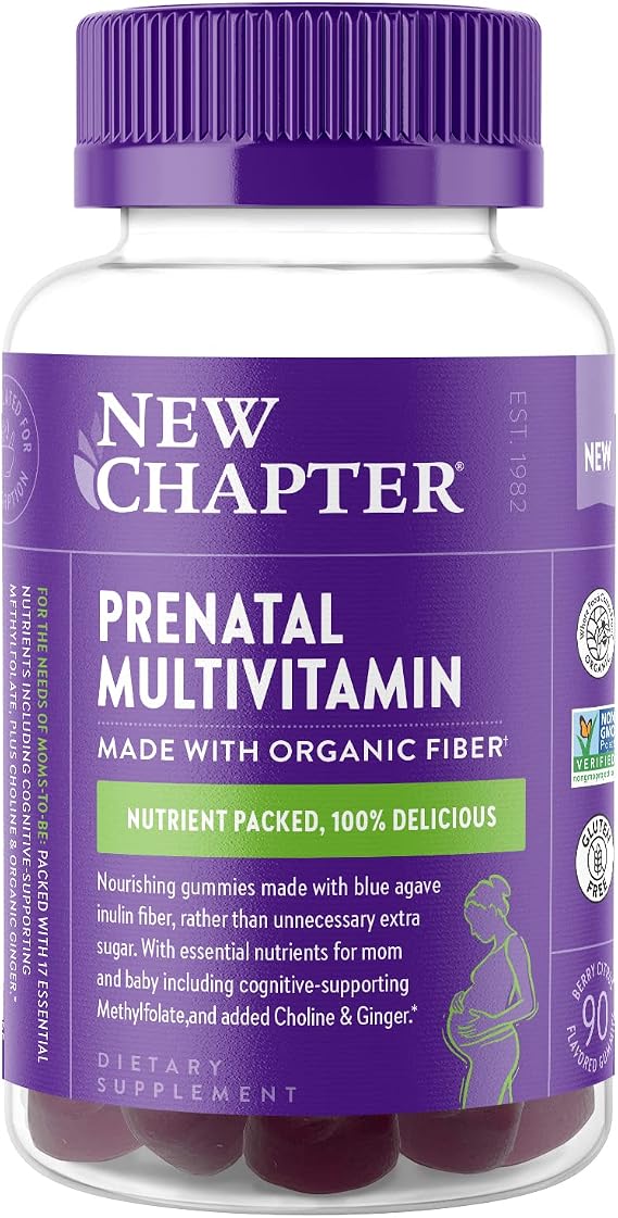New Chapter Prenatal Multivitamin Gummies, Berry Citrus, 90 Count