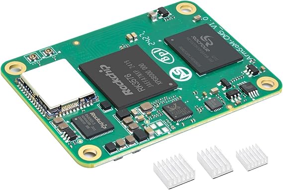 Banana Pi BPI-CM5 Pro AI Compute Module, 4GB RAM 32GB eMMC 6Tops NPU 2.2GHZ Quad-Core CPU, for AI IoT Development 4K Vdeo Codecs Compatible with Rasp-BerryPi CM4 (AI Module Kit1, with WiFi Module)