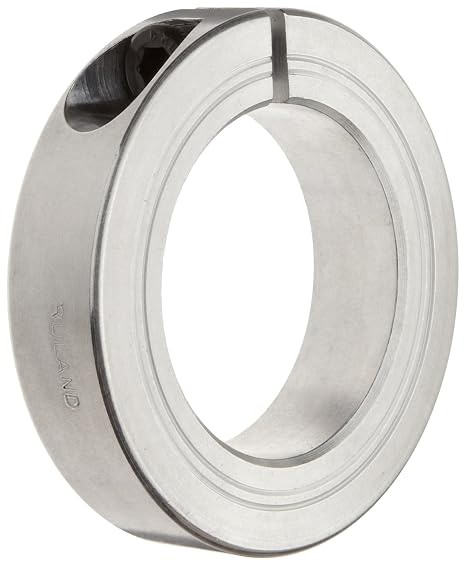 Ruland MCL-10-A One-Piece Clamping Shaft Collar, Aluminum, Metric, 10mm Bore, 24mm OD, 9mm Width (Pack of 4)