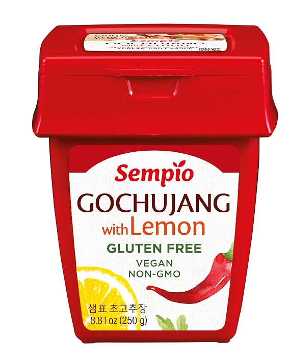 Sempio Gochujang w/Lemon, Gluten-Free Red Chili Pepper Paste, 8.8oz / 250g