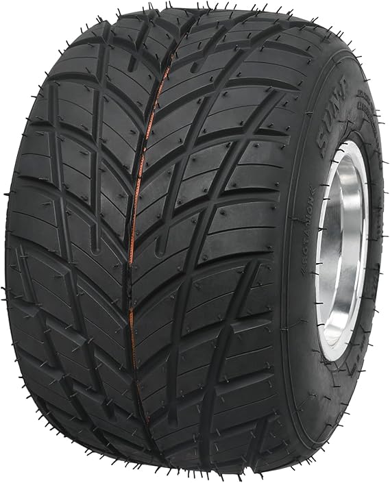 11x7.10-5 Rear Go Kart Tires with 3 holes Rims, Wheel Rain Tire 11x7.10x5, Go-Kart & Kart-Racer Tire for Go Cart, Drift Trikes, Mini Bike, ATV (1Pcs)
