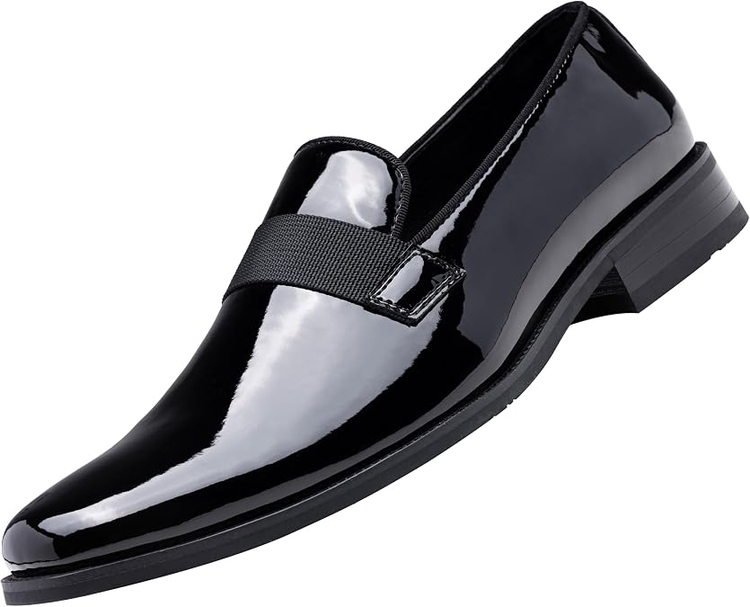 Jousen Men's Tuxedo Shoes Black Dress Shoes